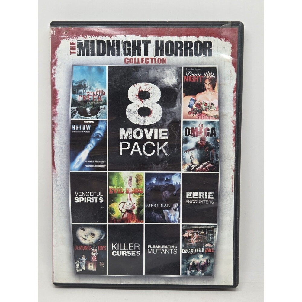 The Midnight Horror Collection 8 Movie Pack Vol 1 DVD Echo Bridge R-Rated/Unrate